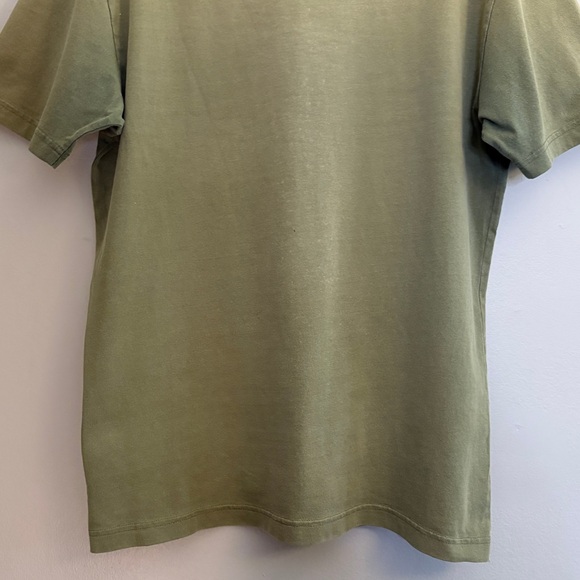 CAT Olive Green Cotton T-Shirt with Pocket & Logo - Picture 12 of 12